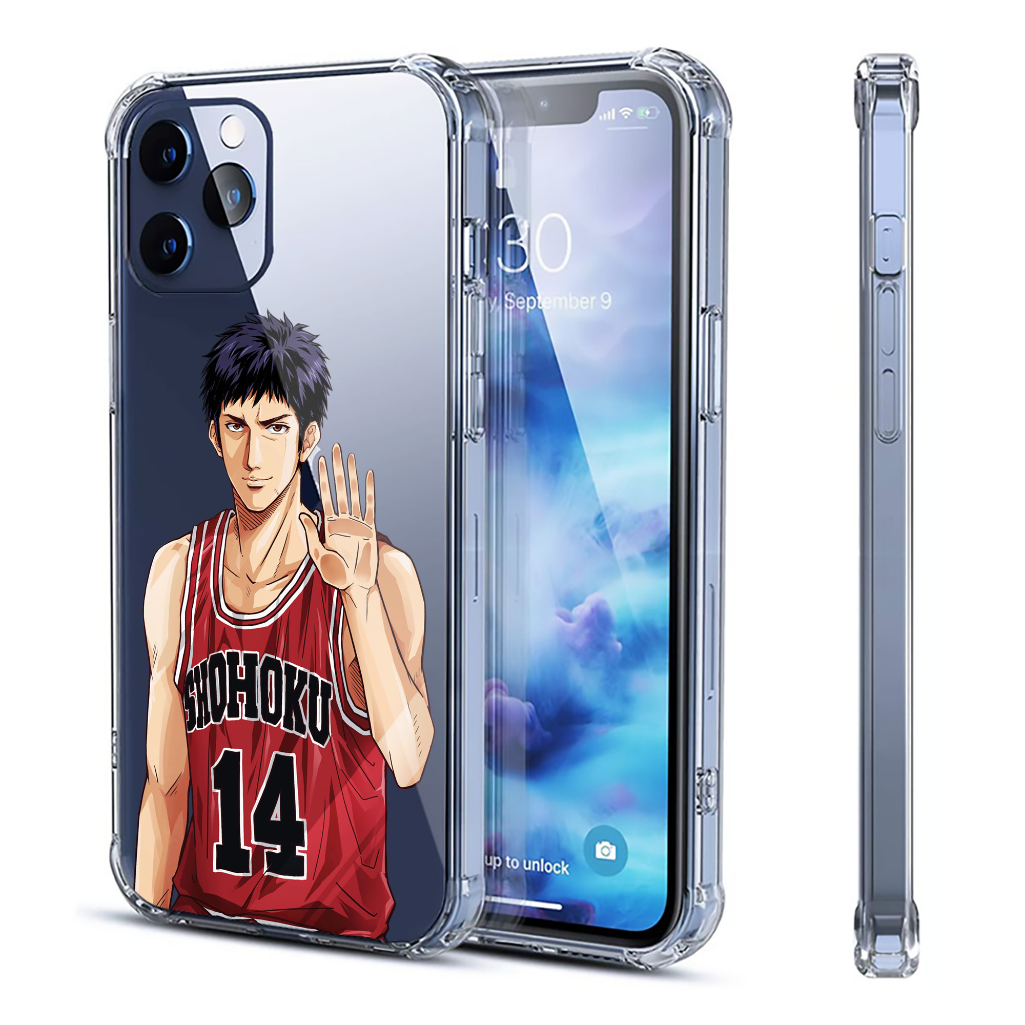 （画像用） SLAM DUNK／スラムダンク 【iPhone 12シリーズ対応】透明スマホケース（クリアソフトケース）